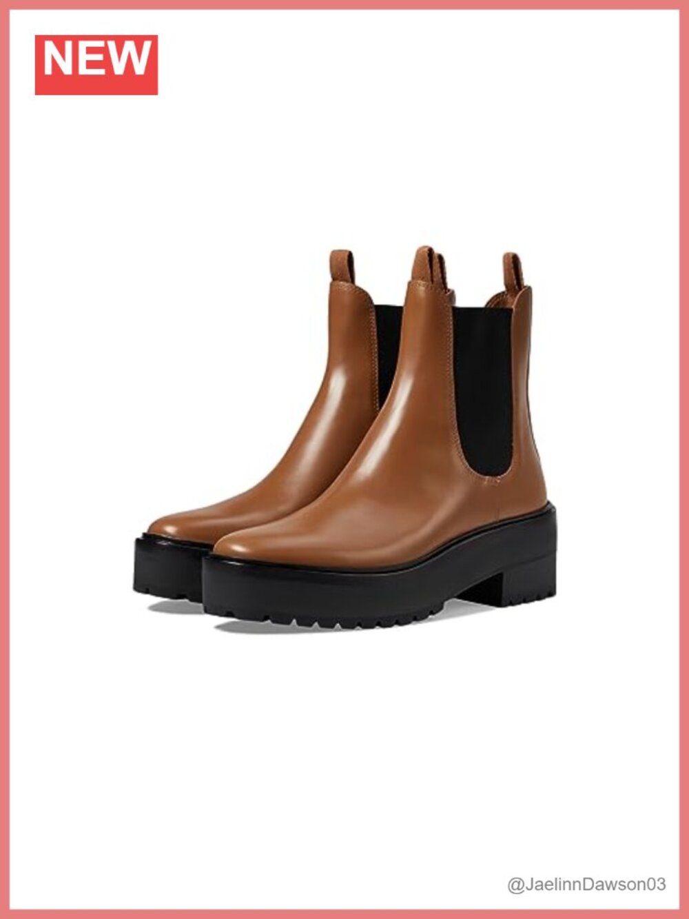 Verbatim Material Leather Chelsea Boot with Rubber Sole Ankle Boot